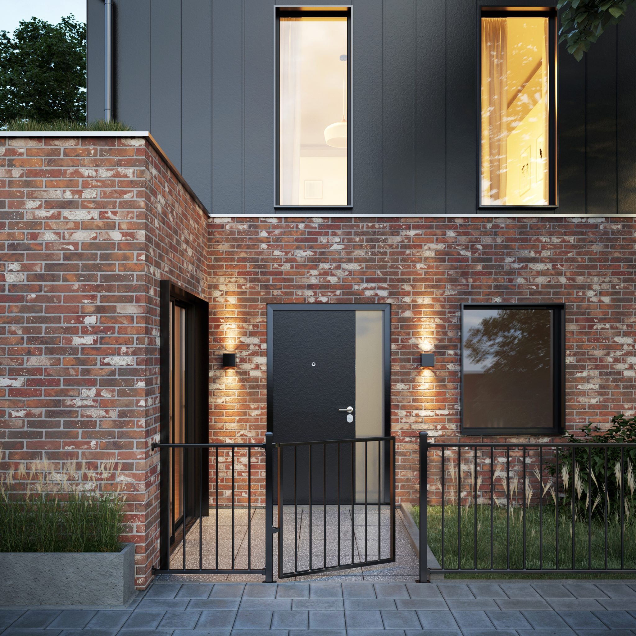 ECOAB_ Ecoscape Aluminium railing balustrade black powder coated_03