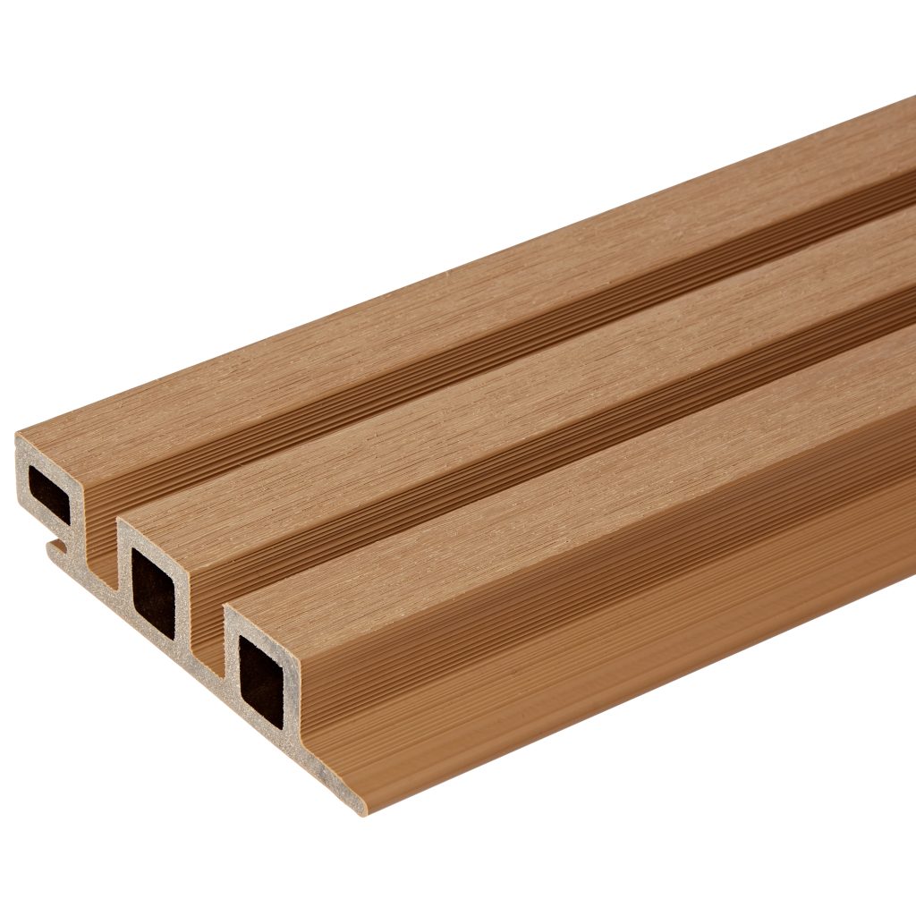 Oak Cladding Steel Natural Oak Composite Slatted Cladding - 2.5m | Ecoscape