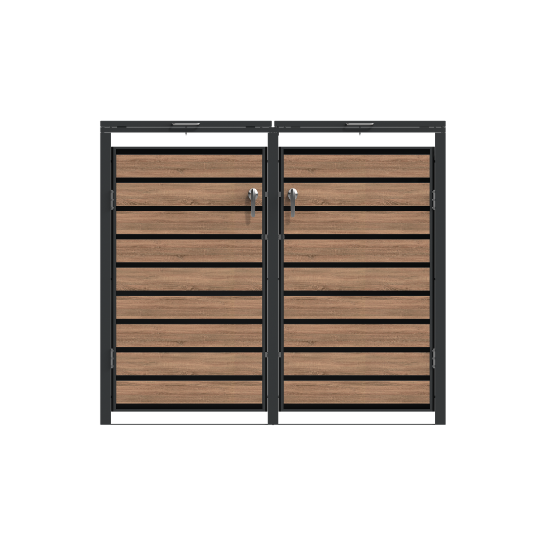 Double lid woodgrain & charcoal 1