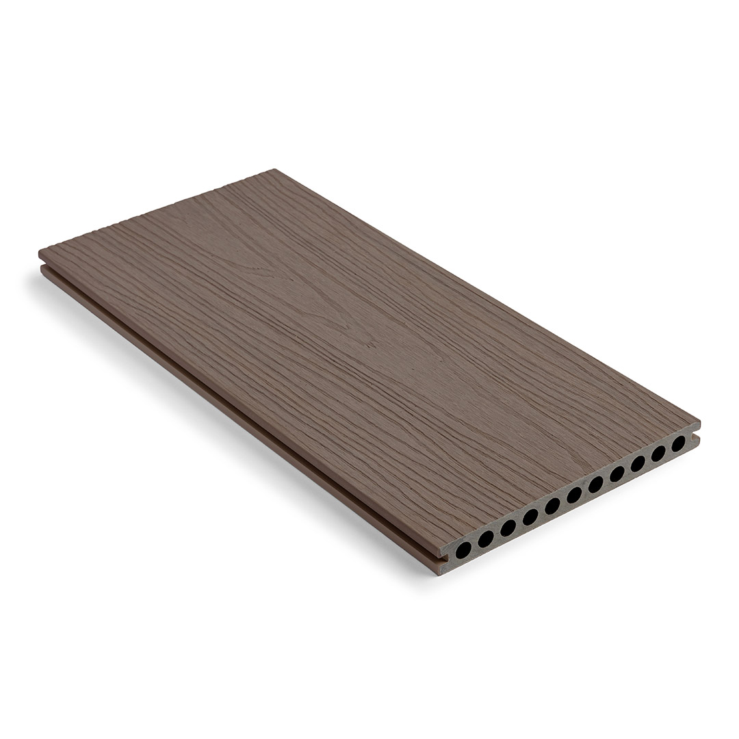 Mocha Grande composite decking board